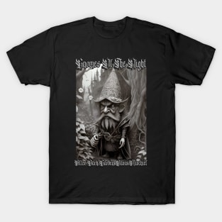 Gnomes Of The Night...After Dark Garden Oasis Mischief (Version 5) T-Shirt